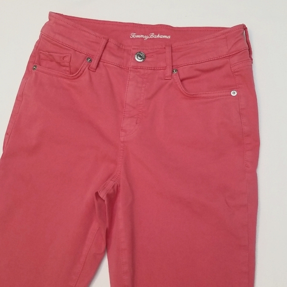 Tommy Bahama Paradise Pink High Rise Ankle Pants - Picture 4 of 8